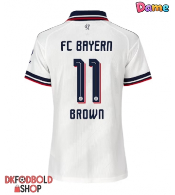 Bayern Munich Nathaniel Brown #11 Udebanetrøje Dame 2026-27 Kort ærmer Bayern Munich Nathaniel Brown #11 Udebanetrøje Dame 2026-27 Kort ærmer